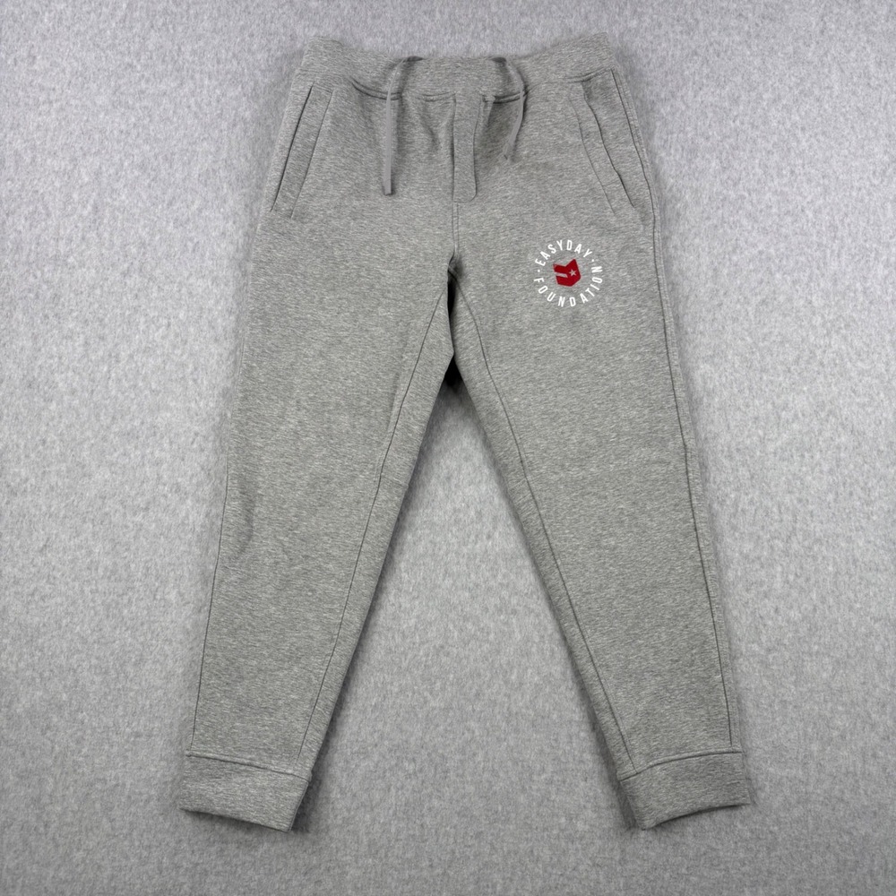 Ten Thousand Joggers Mens Medium Gray Sweatpants Fleece Easy Day Foundation Logo
